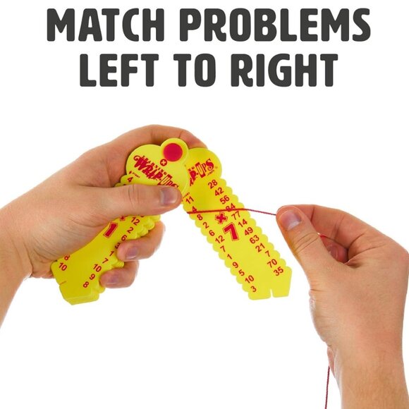 Pull-The-Tab Times Table Book Learning Wrap-Ups Keys Multiplication Yellow Math - Picture 10 of 10